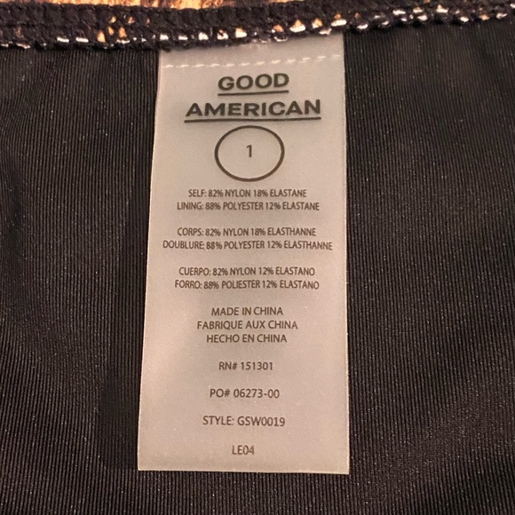 Good American Brown Leopard Print Showoff Belted Bikini Bottoms Womens Size 1 - Picture 5 of 8